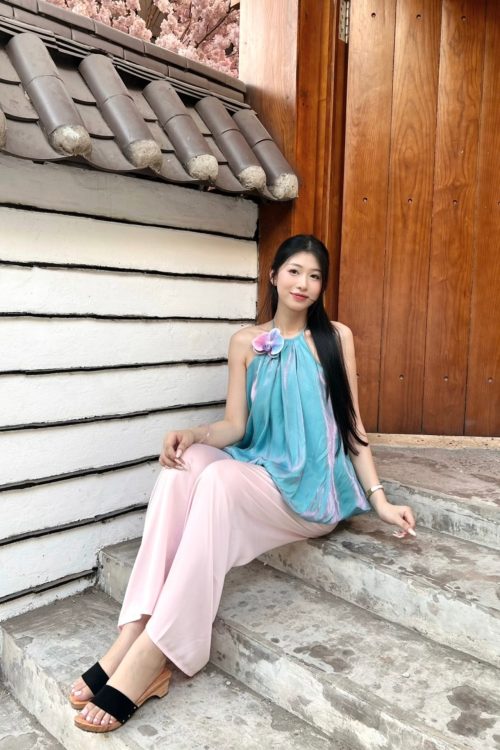 Quần Lụa Áo Dài Màu Hồng Nhạt