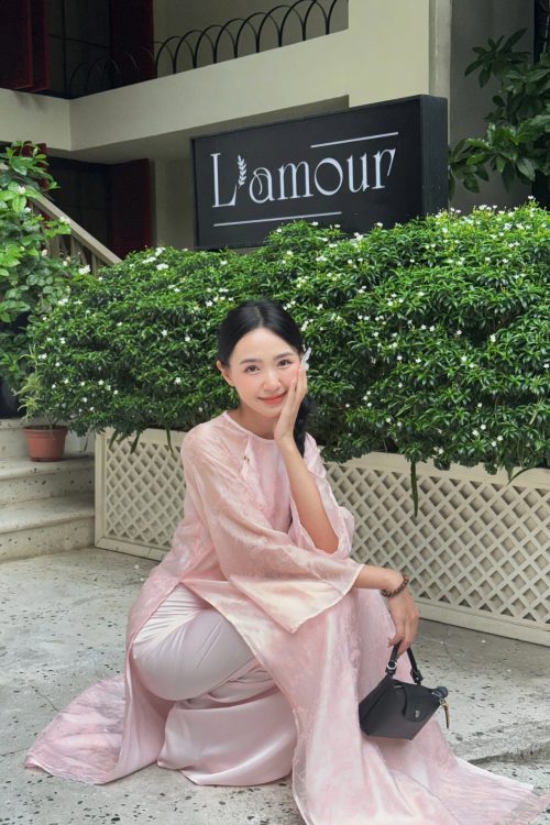 Quần Lụa Áo Dài Màu Hồng Nhạt
