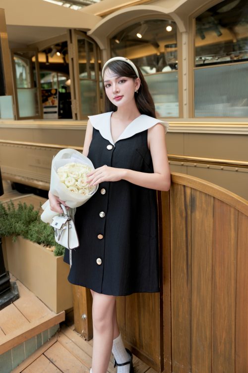 Váy Đầm Suông Cổ V