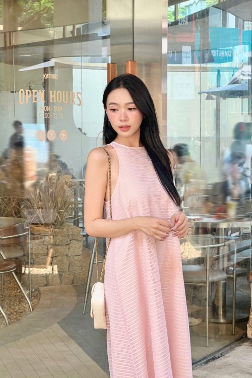 Váy Đầm Maxi Cổ Yếm
