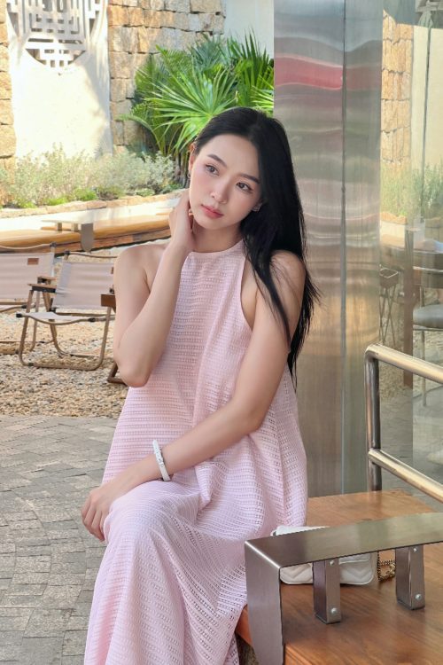 Váy Đầm Maxi Cổ Yếm