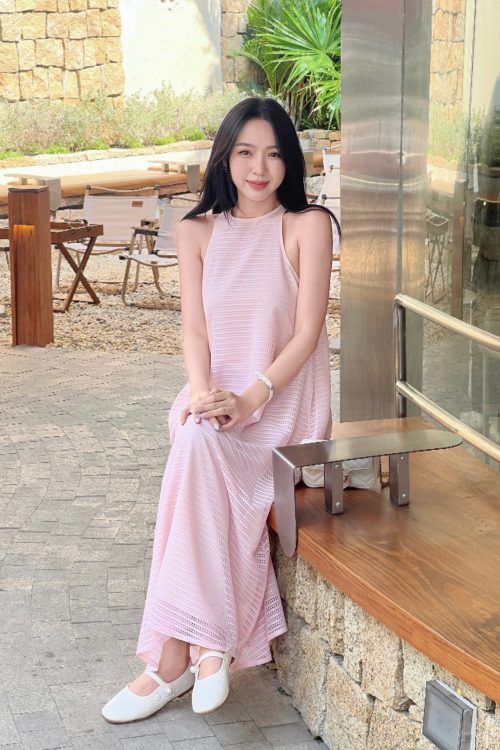 Váy Đầm Maxi Cổ Yếm