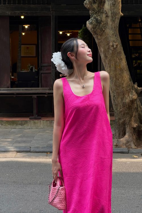 Váy Đầm Maxi Sát Nách Trẻ Trung