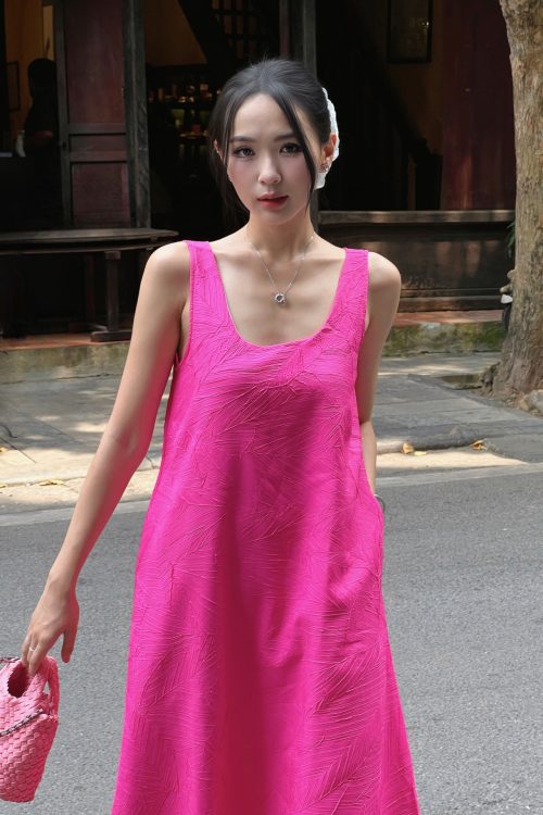 Váy Đầm Maxi Sát Nách Trẻ Trung