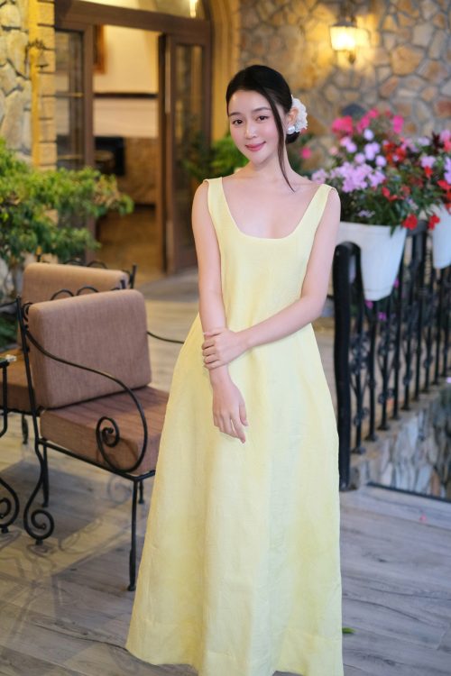 Váy Đầm Maxi Sát Nách Trẻ Trung