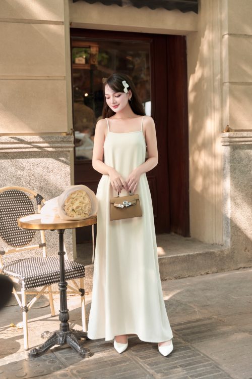 Váy Đầm Maxi Hai Dây Thanh Lịch