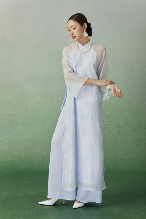 Quần Lụa Áo Dài Màu Xanh Biển