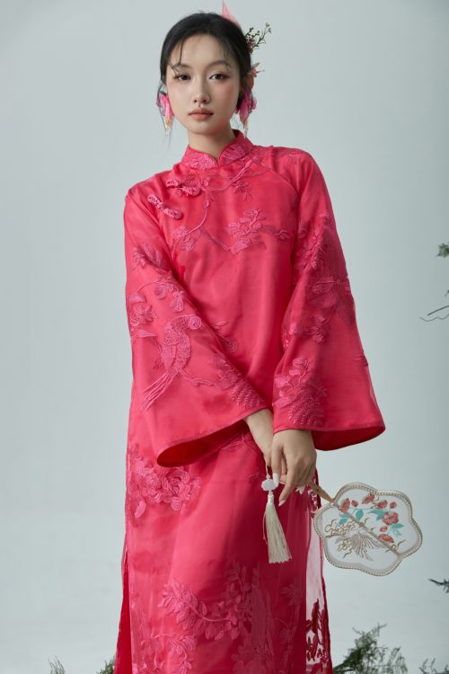 Áo Dài Hồng Dao