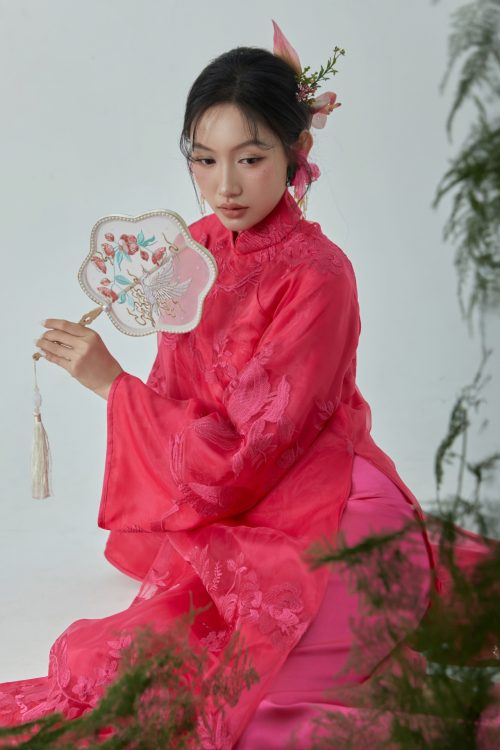 Áo Dài Hồng Dao