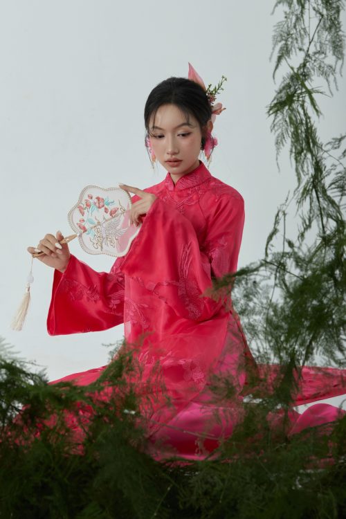 Áo Dài Hồng Dao
