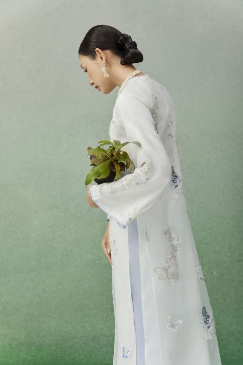 Áo Dài Diên Phúc Cổ Tròn