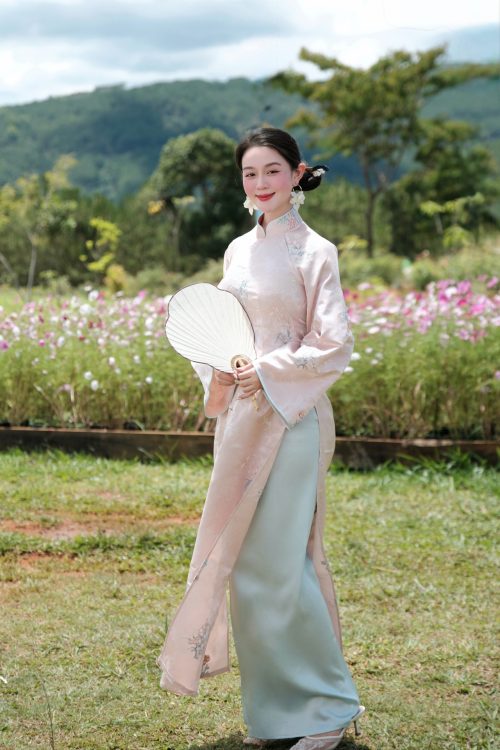 Quần Lụa Áo Dài Màu Xanh Nhạt