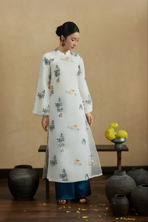 Quần Lụa Áo Dài Màu Xanh
