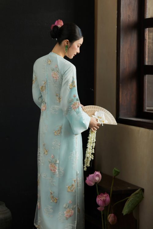 Áo Dài Ngọc Liên - Cổ Tròn