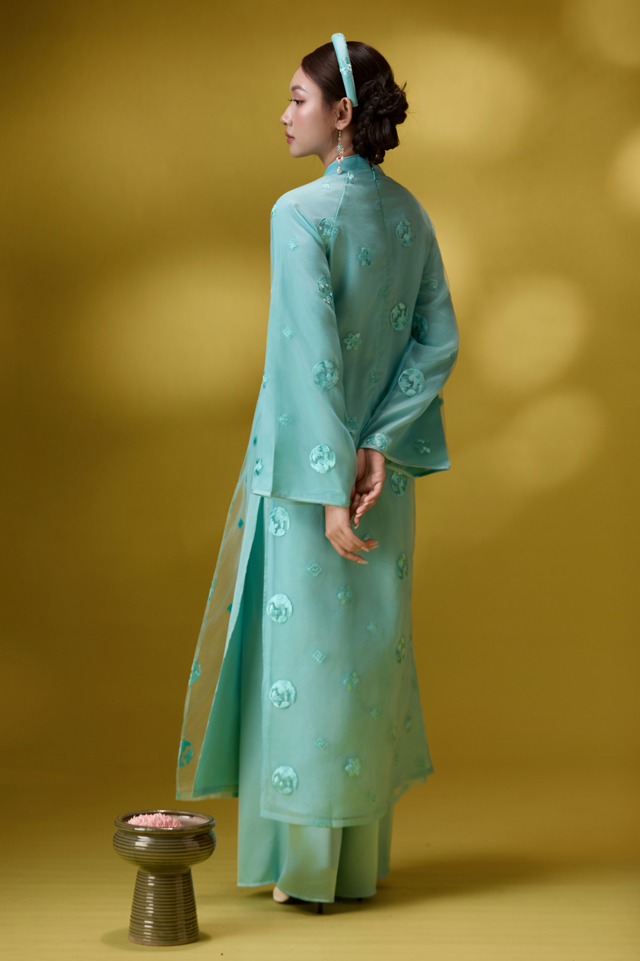 Áo Dài Bích Dao Cổ Truyền Thống