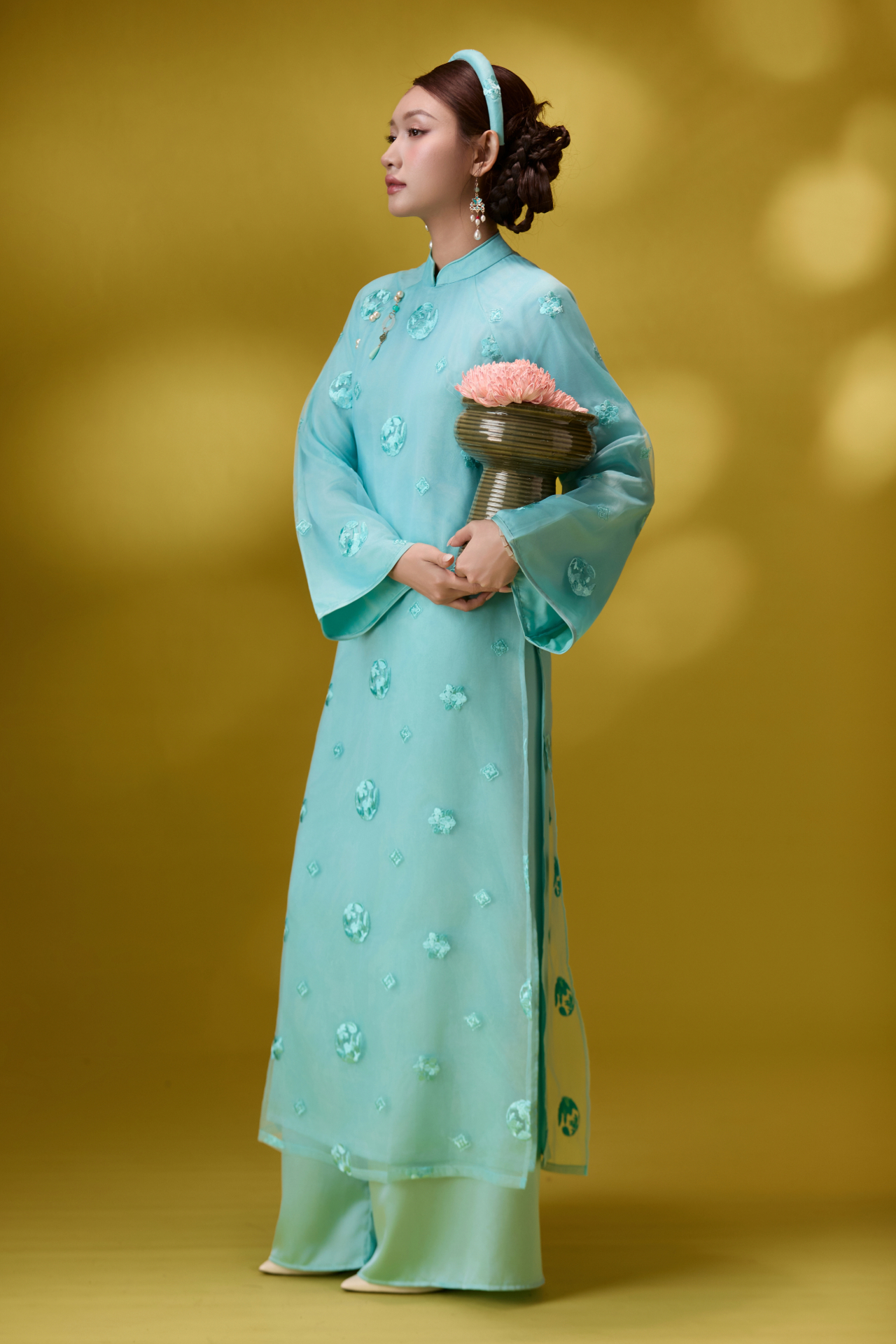 Áo Dài Bích Dao Cổ Truyền Thống